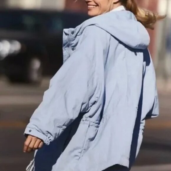 Free People Billie Boxy Lightweight Insulated Jacket Medium Large NWT - Picture 2 of 11